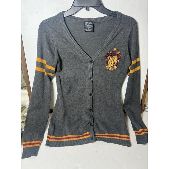 Harry Potter Womens S Gryffindor House Button Front Cardigan Knit Sweater.   Mm - Picture 1 of 5